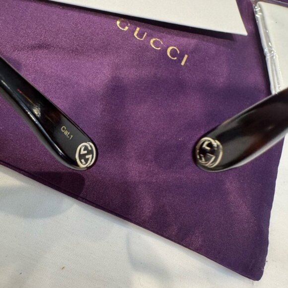 Authentic Gucci Brown Oversized Sunglasses - Picture 14 of 14